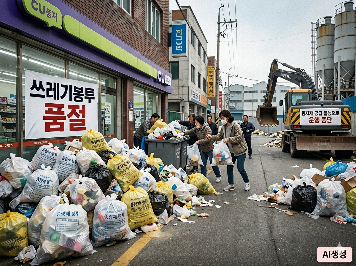 [긴급] 미국-이란 전쟁 여파? 쓰레기봉투 대란과 원자재 수급 불능 사태 총정리